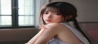 年轻女性用手机在地铁上阅读漫画，手机屏幕显示jmcomic网页版移动端界面，场景真实自然